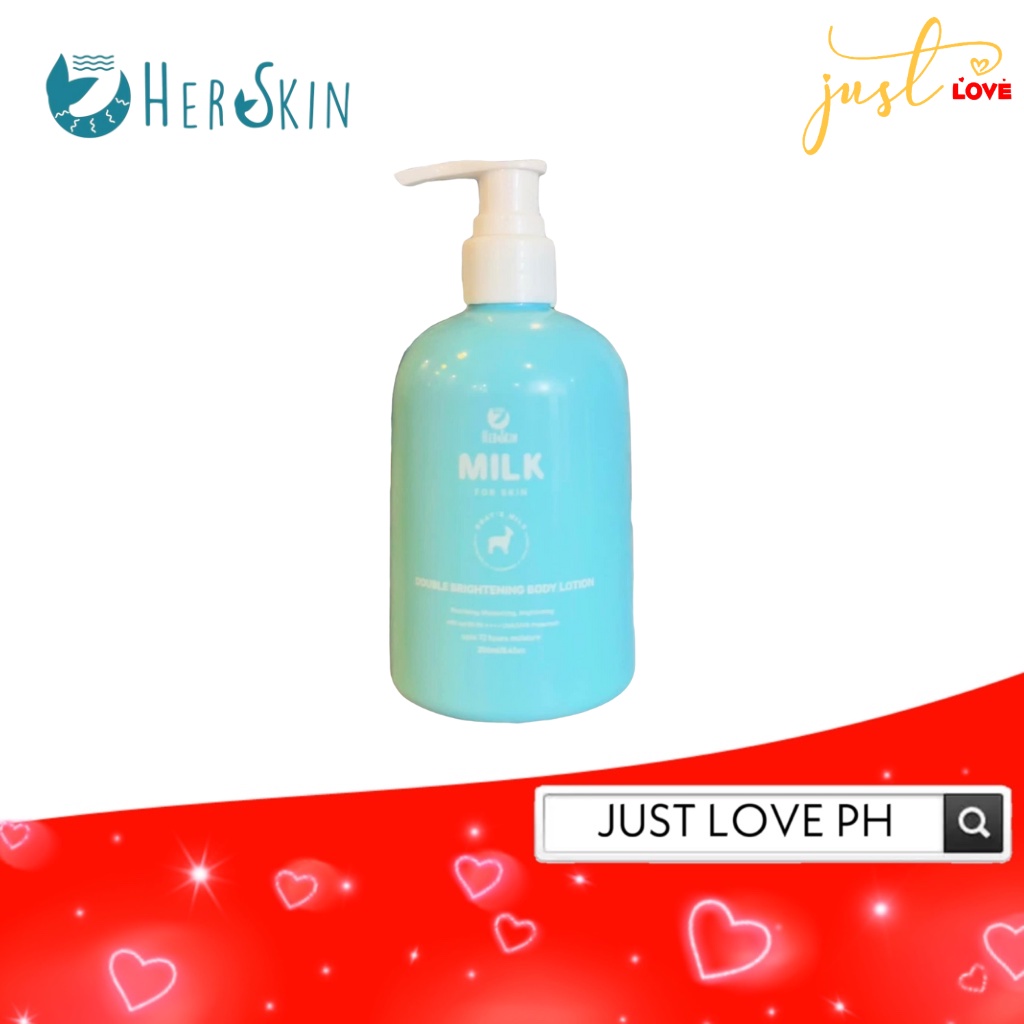 Her Skin Milk Lotion with Goat's Milk for Skin Double Brightening 250ml ...