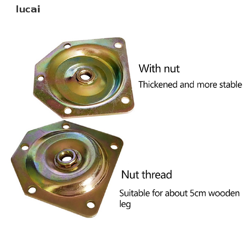 lucai Furniture Parts Wood Table Chair Leg Moung Plate Sofa Feet