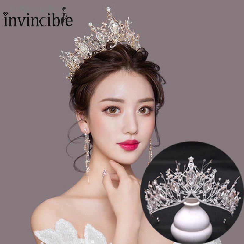 Gorgeous Crystals Royal Queen Crowns/ Olive Shape Rhinestones Crown ...