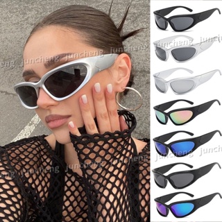  TYA Wrap Around Y2k Sunglasses For Women Men, Futuristic  Oversized Shield Rimless Sun Glasses Fashion Vintage Brown Shades :  Clothing, Shoes & Jewelry
