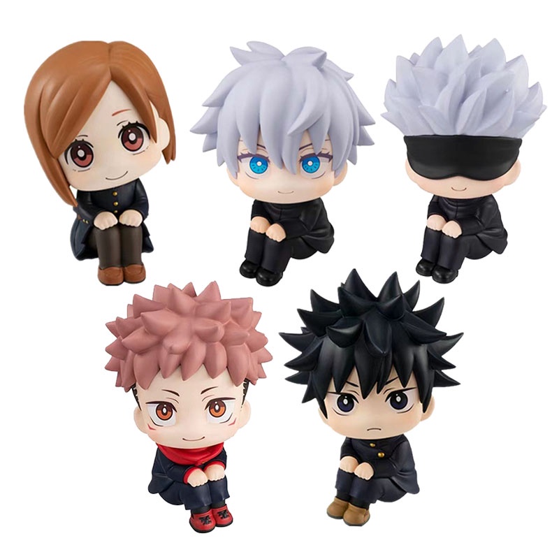 5Pcs/Set 6CM Figure Q Version Anime Jujutsu Kaisen Itadori Yuji Sitting ...