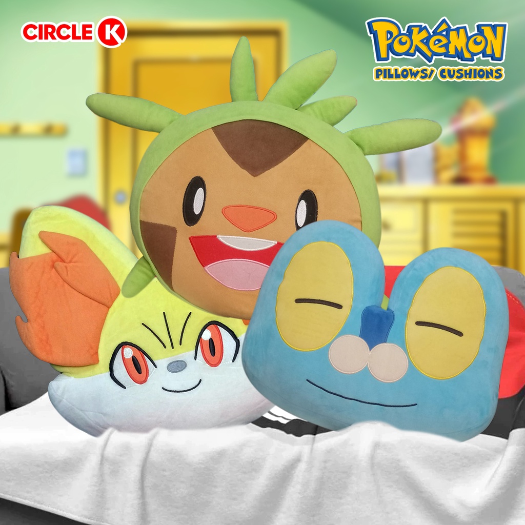 PILLOWS: Kalos Region Chespin Fennekin Froakie Pokemon Pillow Plush