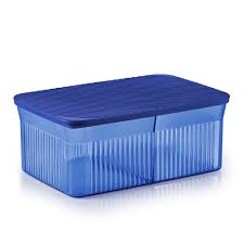 Tupperware Elegant Square Royale Blue 510ml 800ml Set with BOX / PWP ...