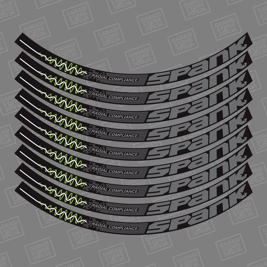 Decal Sticker Rims Spank Radial Compliance | Shopee Philippines