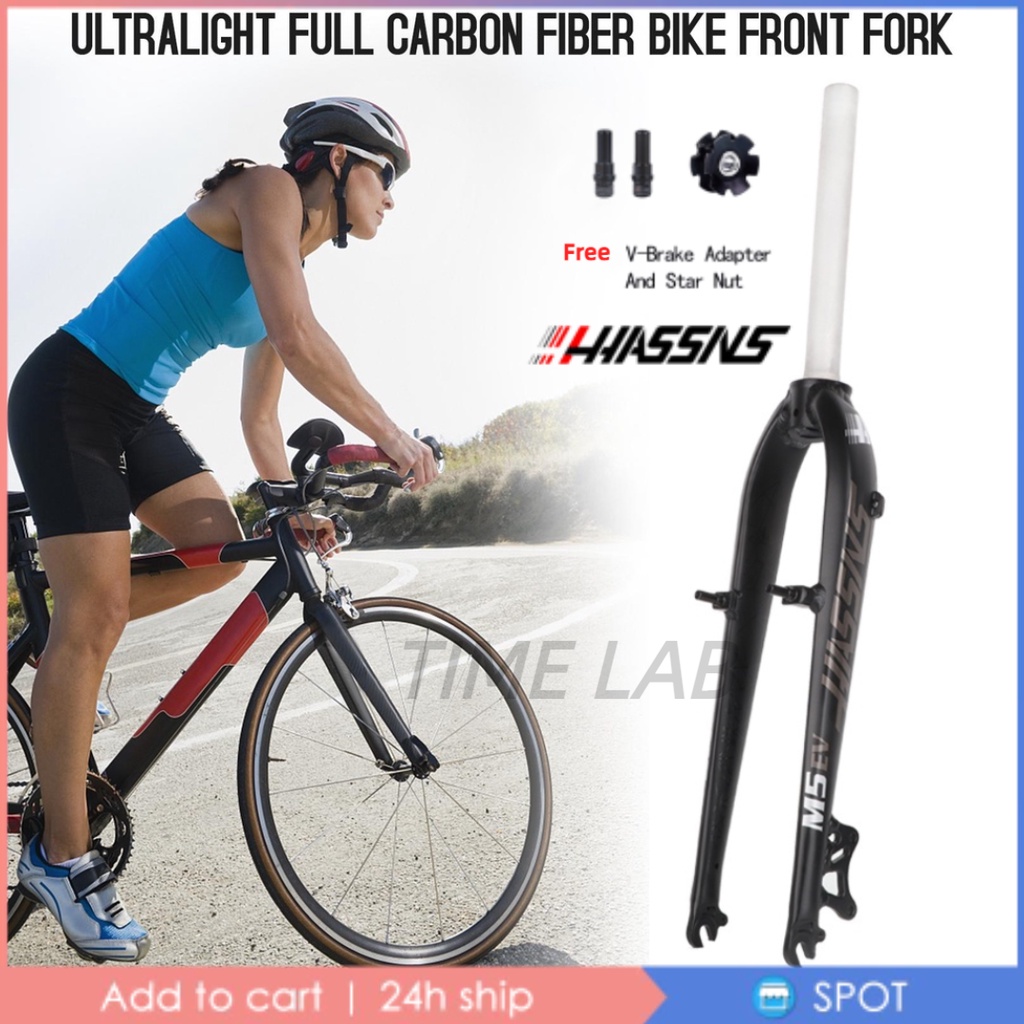 HASSNS M6 Fork MTB Rigid Fork 26/27.5er MTB Alloy Front Fork Suitable