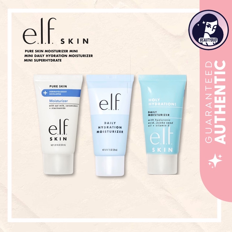 ELF SKIN Mini Moisturizers [Holy Hydration, Pure Skin, Daily Hydration