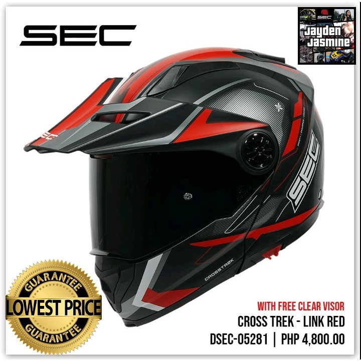Sec cross trek dual visor mudular helmet Shopee Philippines