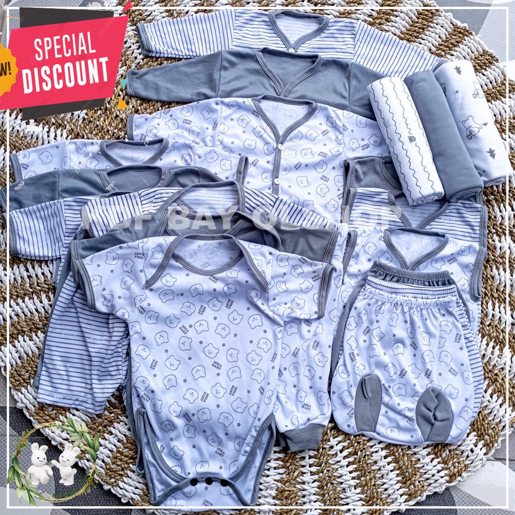 24pcs Newborn Baby Supplies Baby Clothes Gray Series Baby Boy Clothes