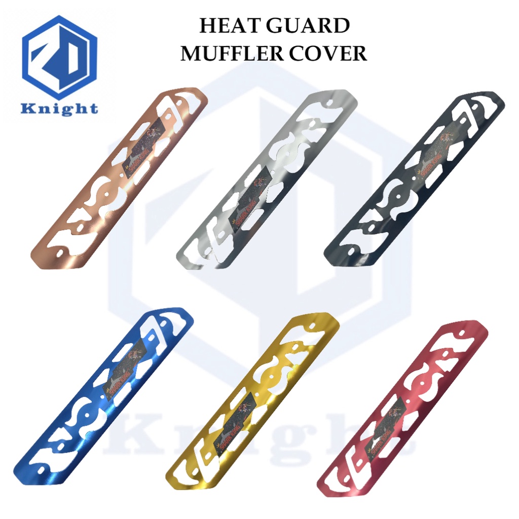 Knight Motorcycle Body Parts Heat Guard Muffler Cover Full Aluminum