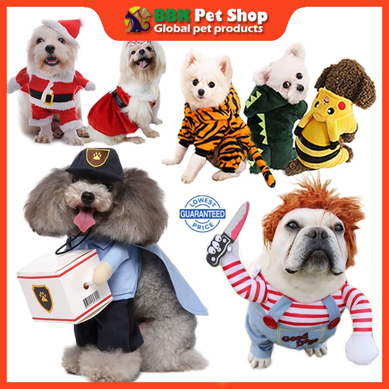 BBK Deliverer cosplay pet clothes dog hoodie clothes dog clothes for  christmas Cat and dog warm four legged clothes