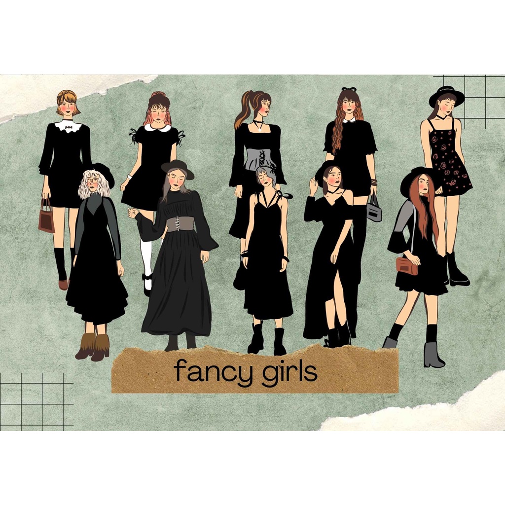 Fancy Girls Sticker Collection (For Journal, Arts or Planner) | Shopee ...