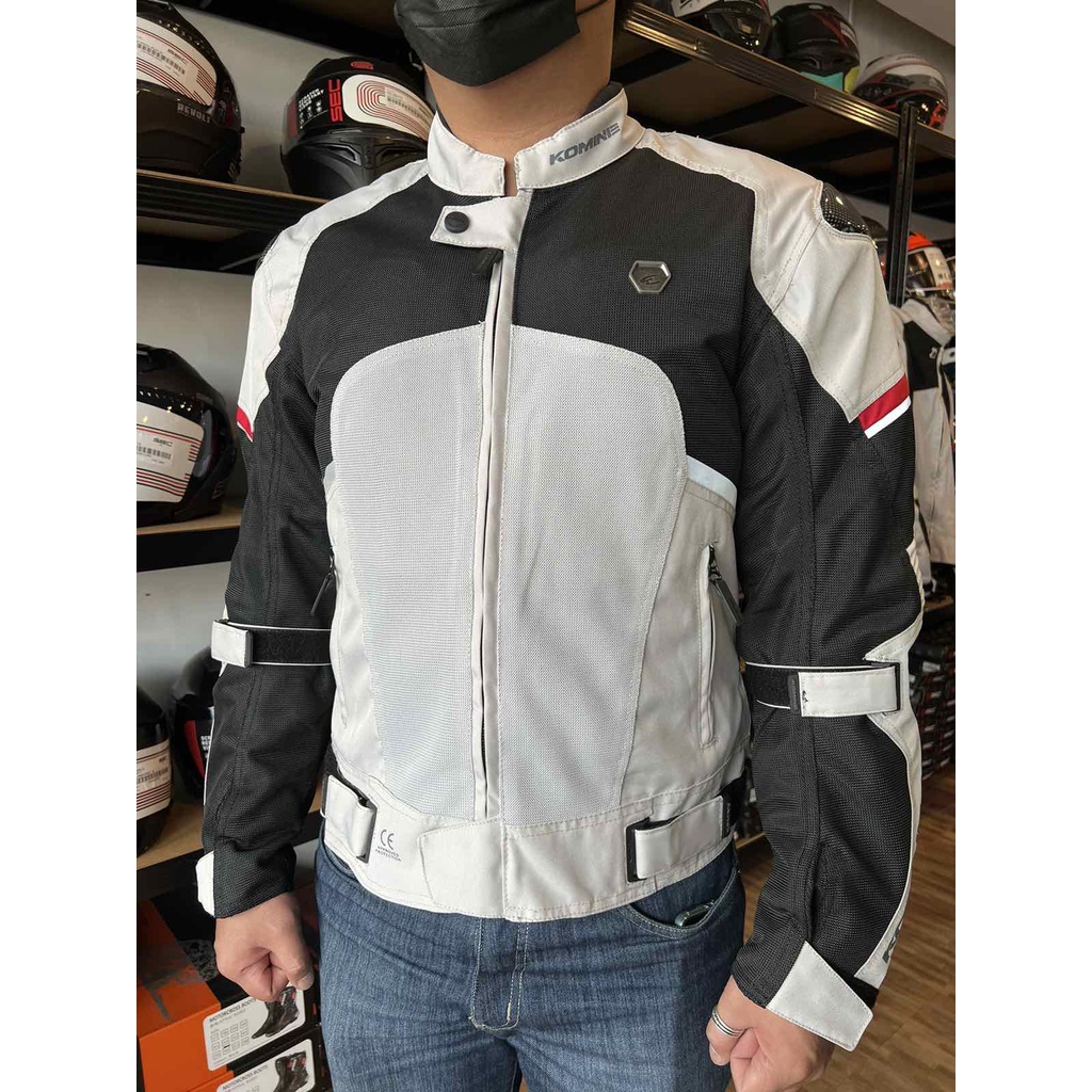 JK157 komine Riding Jacket Light gray | Riding Jacket | Komine Jacket ...