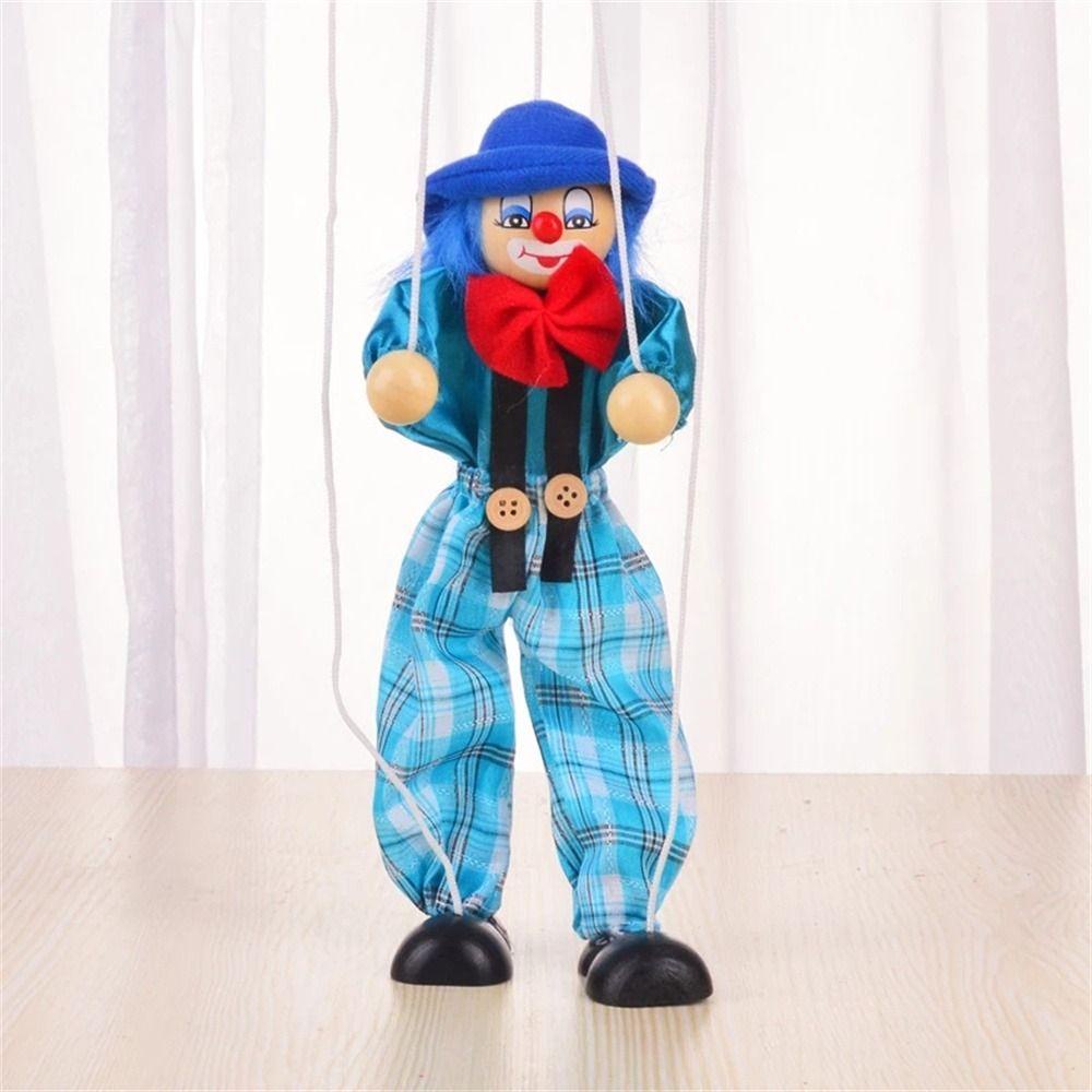 BACK2LIFE Pull String Puppet Funny Handmade Wooden Joint Activity ...