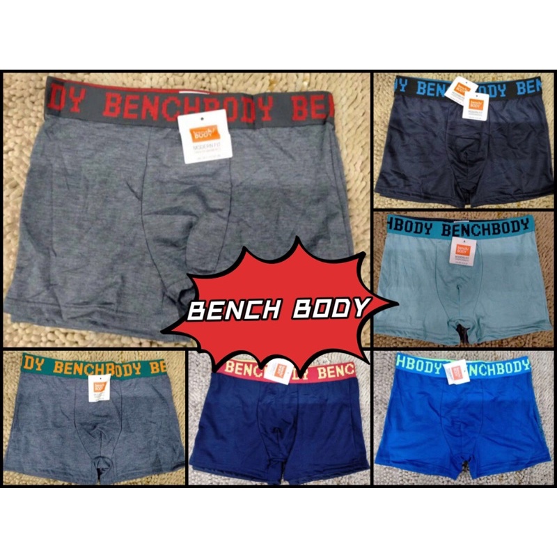 BENCH BODY COD 12pcs Boxer brief plain high quality underwear.(1 dozen ...
