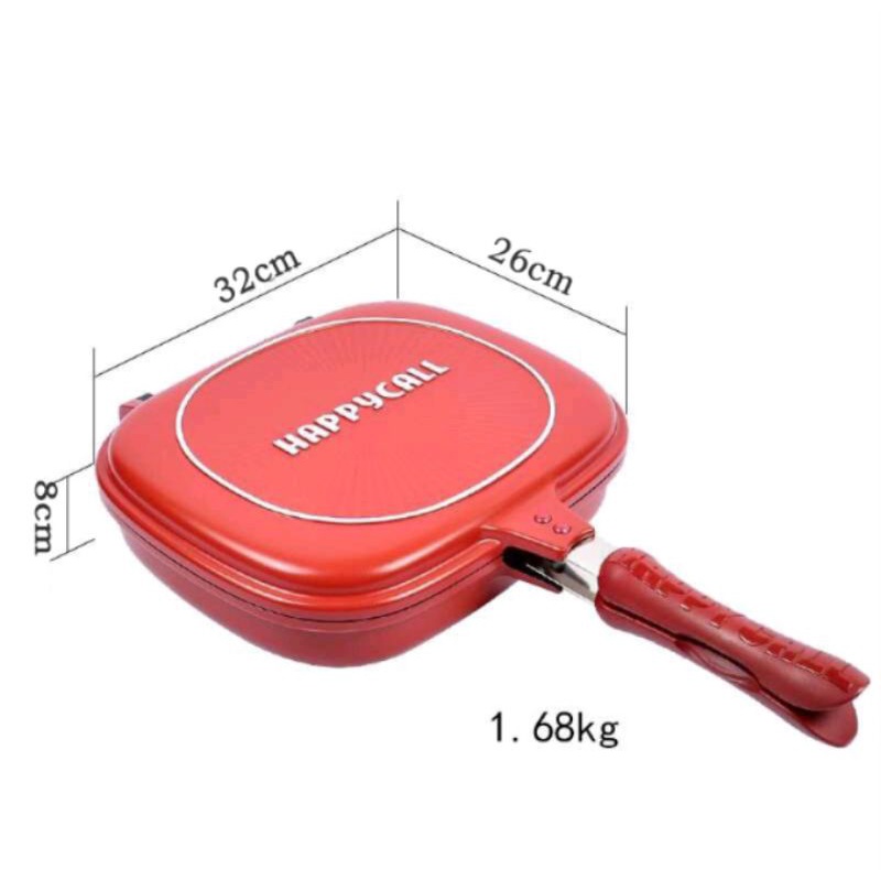 Happy Call Double Sided Grill/ Frying Pan (Made In Korea) Shopee
