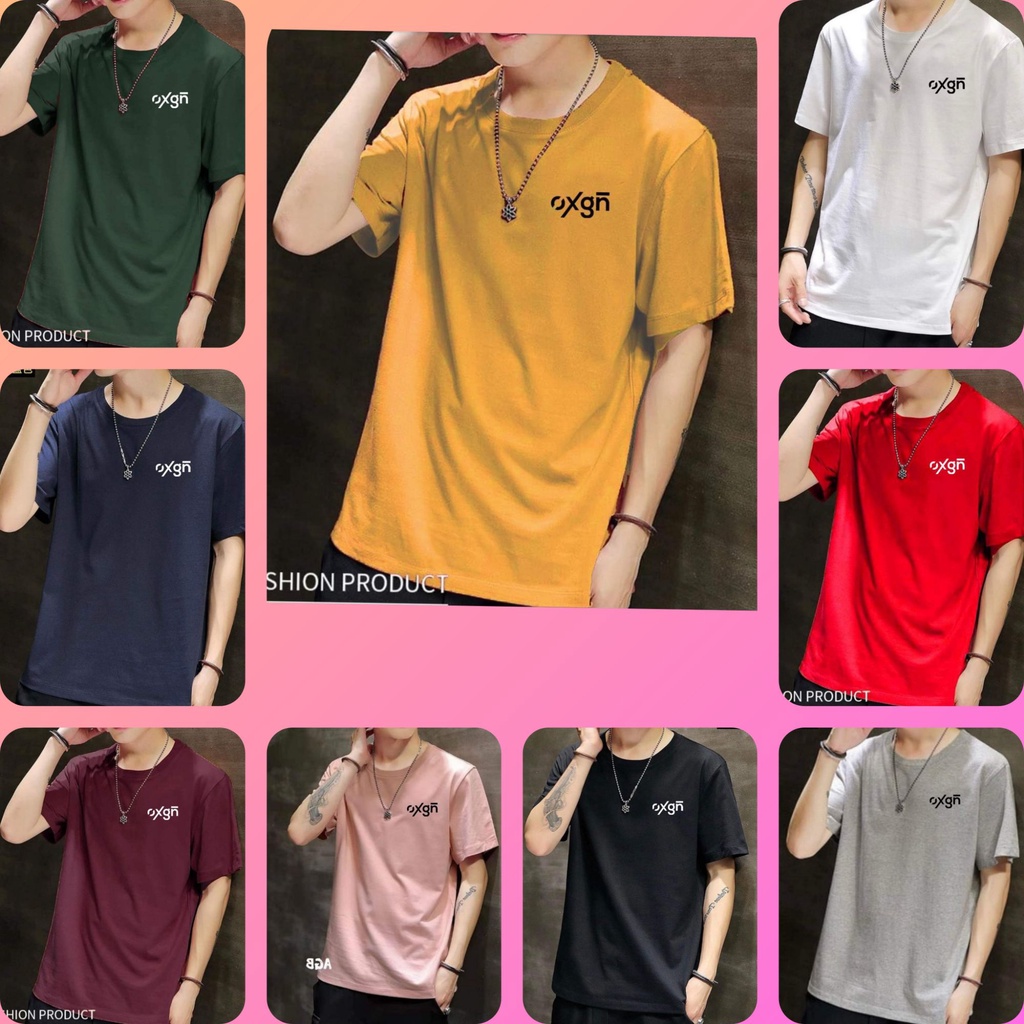 OXGN PLAIN TSHIRT UNISEX WITH SIZES XS-2xL | Shopee Philippines