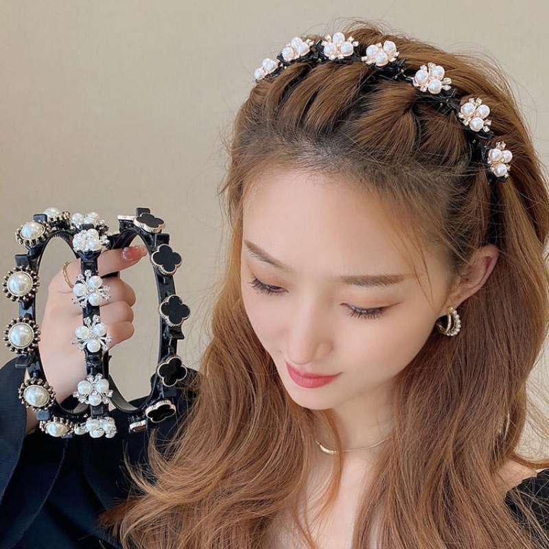 2PCS Double Bangs Hairstyle Hairpin Twist Plait Ha... – Grandado - View #10