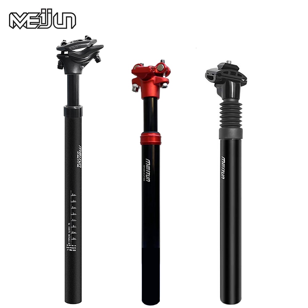 MEIJUN Suspension Bicycle Seatpost 27.2/30.9/31.6mm Length 400mm Seat