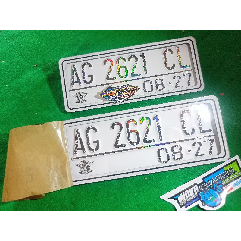Hologram Acrylic Number Plate, Motorcycle Plate. Custom Plate