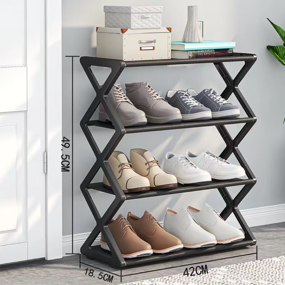 Creative X-shaped shoe rack, simple shoe rack, simple shoe rack ...