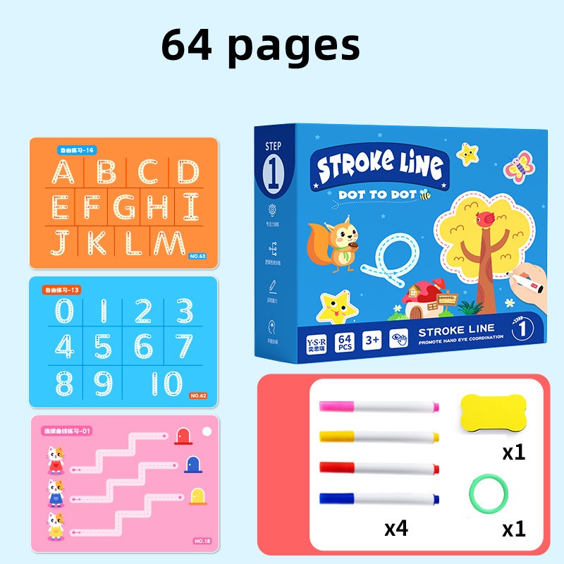 Childen Magical Tracing Workbook for Kids Preschool Writing Book ...