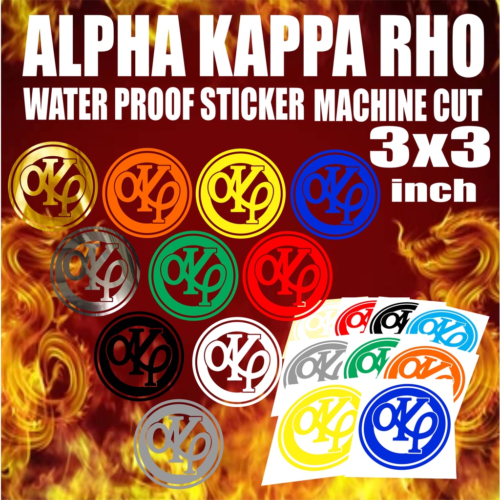 Alpha Kappa Rho Logo Stickerfrat Stickerwater Proof Akrho Stickercutout Shopee Philippines 0222