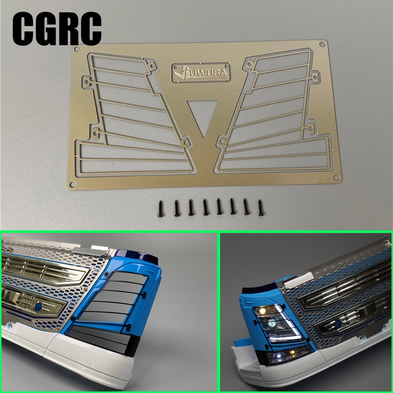 Pare-chocs Avant En Alliage Aluminium Pour Tamiya King Hauler & Globe Liner 1/14 RC – Argent, Haute Simulation, Protection, Facile à Monter