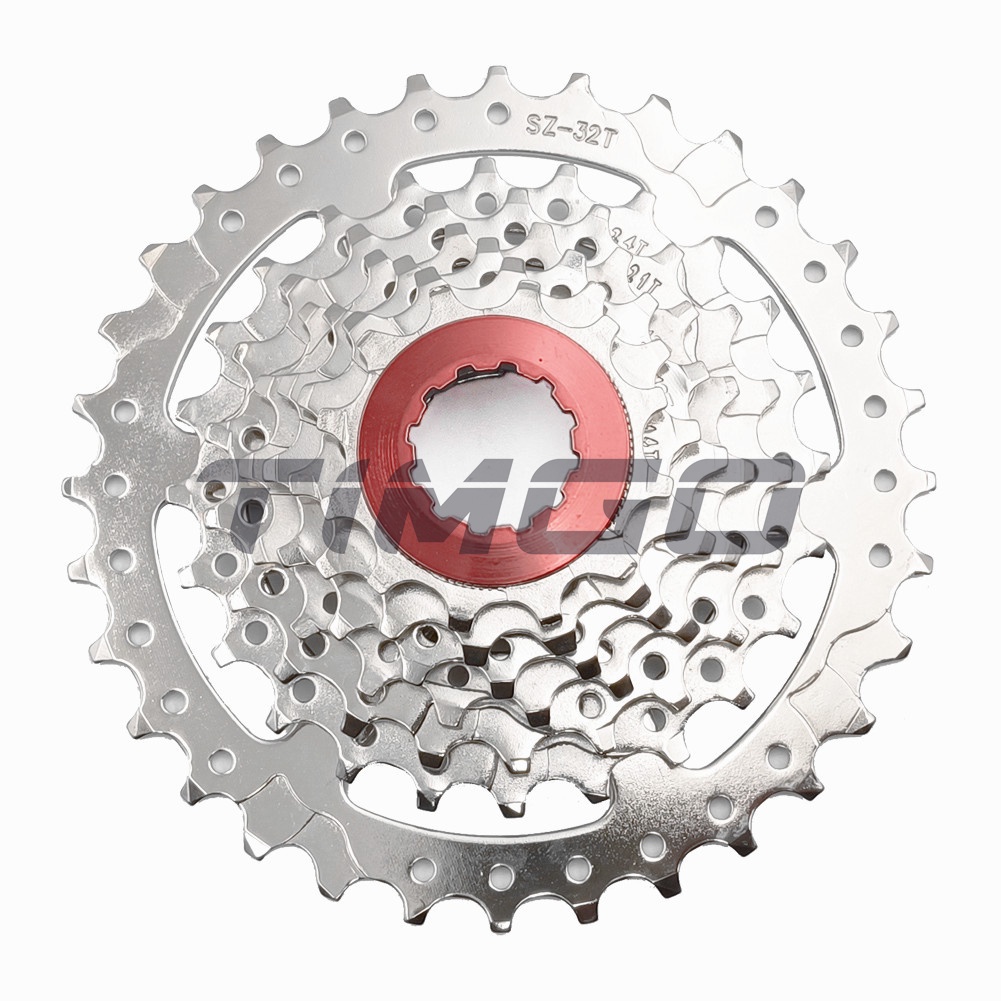 MTB Mountain Bike 7/8/9/10 Speed Cassette Cogs Gear Sprocket Red Lock Ring  12-32T 11-34T 11-36T 11-40T 11-42T 11-50T Compatible for Shimano Altus
