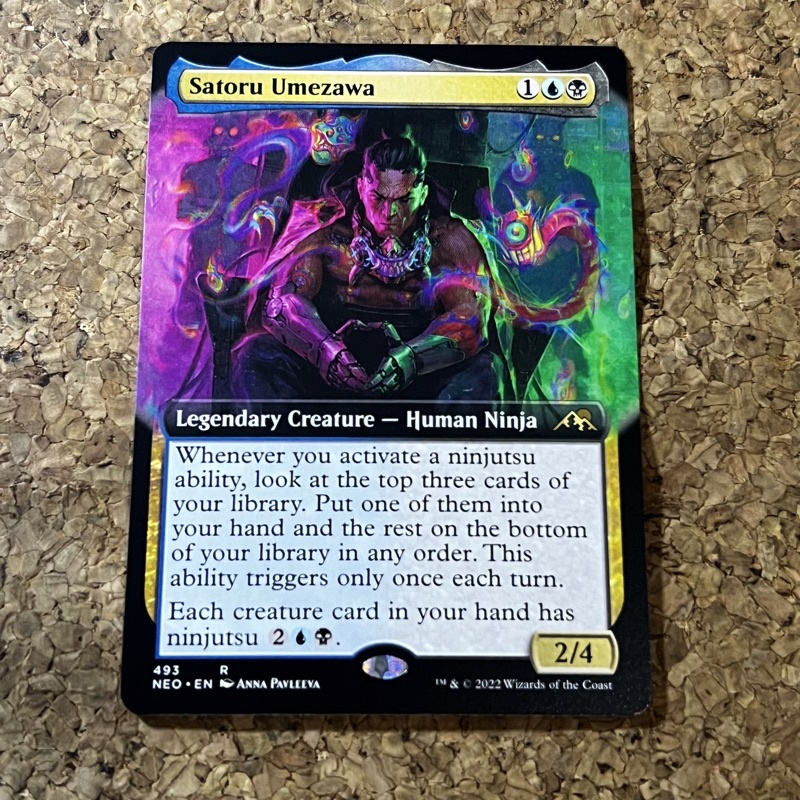 SATORU UMEZAWA MTG Spielmatte 60x35cm - Magic TCG Mouse Pad Mit Schutzbag