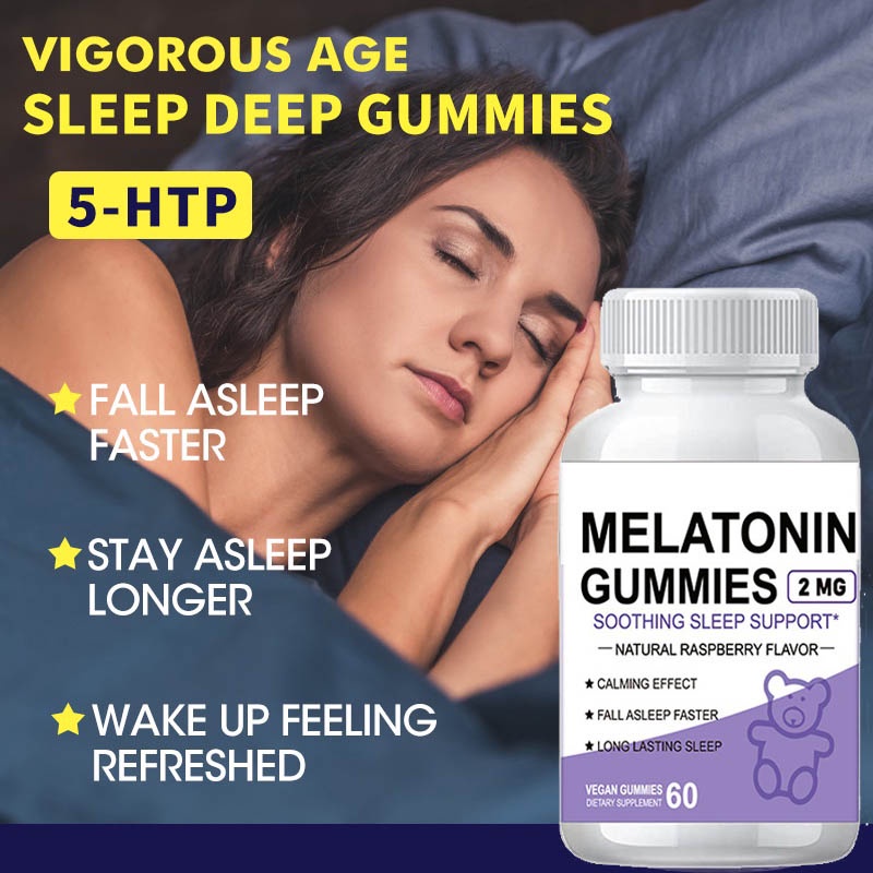 Sleepwell Melatonin Healthy Gummies Help Fast Relieve Stress Anxiety