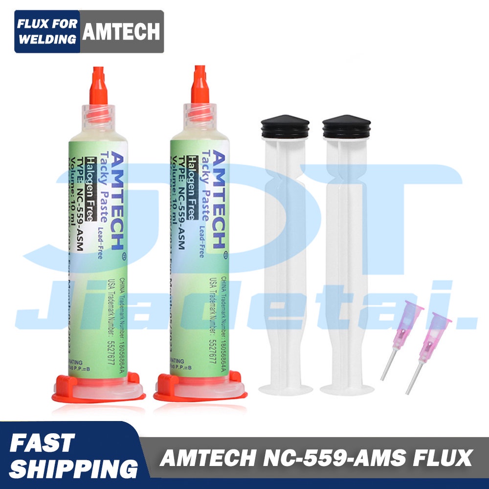 AMTECH NC-559-ASM 10cc Flux No Clean Flux For Welding SMD BGA Reballing ...