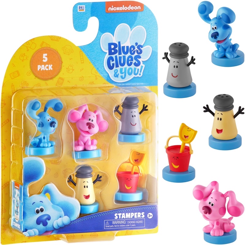 Blue's Clues Stamps for Kids | 5 Stamp Blue’s Clues Toys in 1 Pack ...