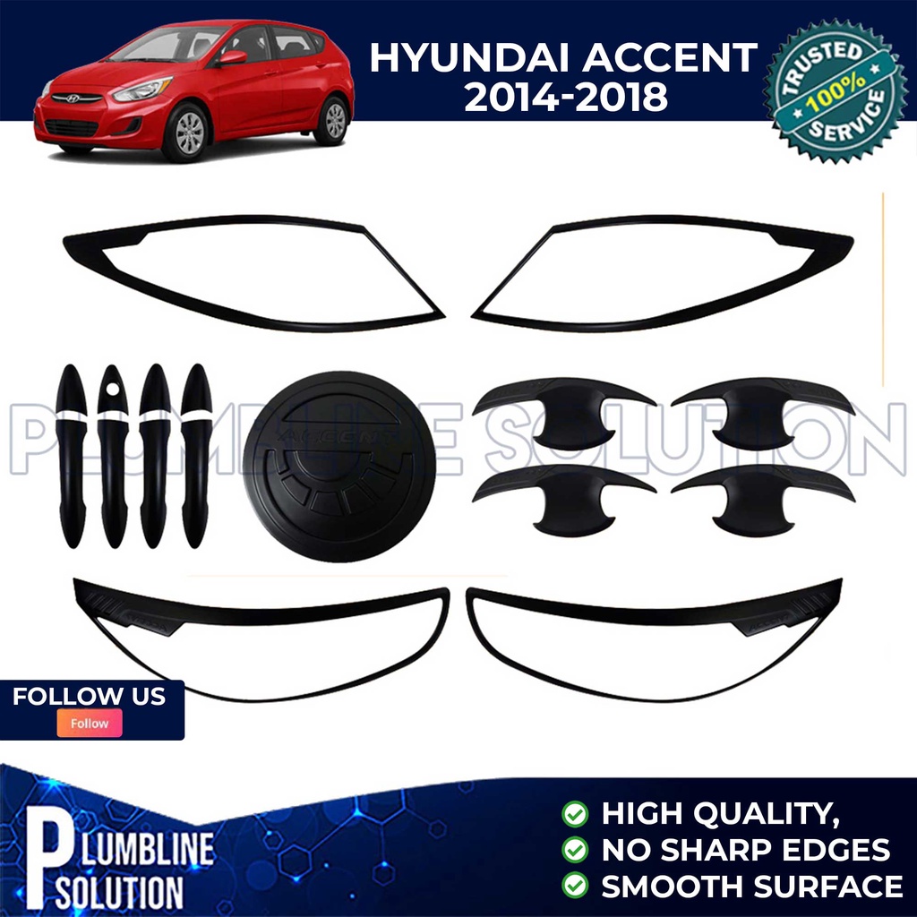 Hyundai Accent Sedan 2012 2013 2014 2015 2016 2017 2018 Chrome ...