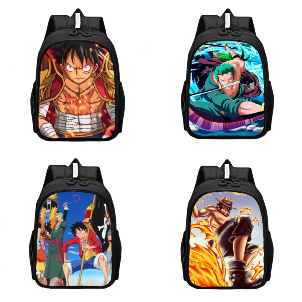 Anime One Piece Roronoa Zoro Children's School Backpack Shopee Philippines