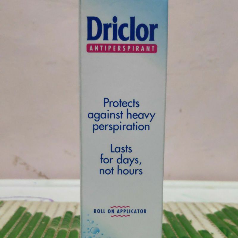 DRICLOR Antiperspirant Roll On 75mL treatment for sweaty underarm
