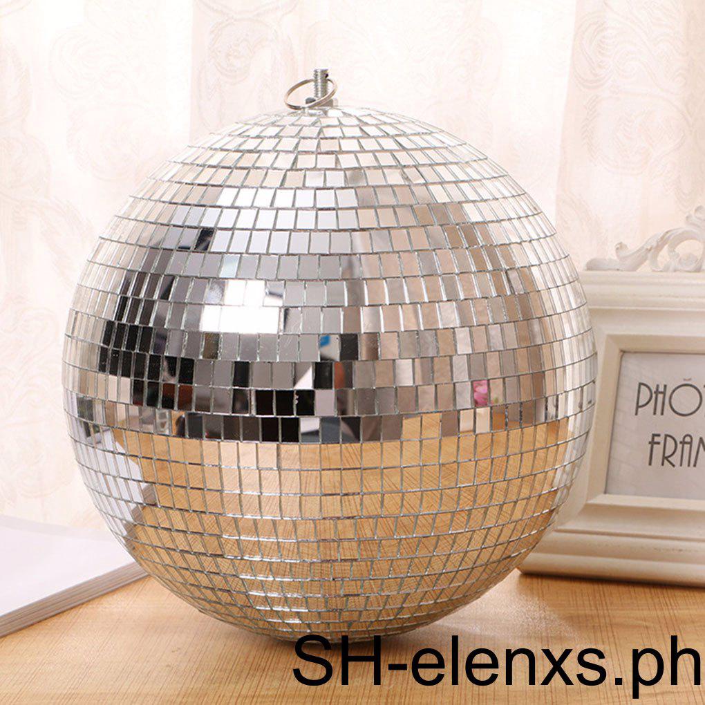 Disco Mirror Ball Sliver Reflective Round Lamps Dance Music Stage Light ...