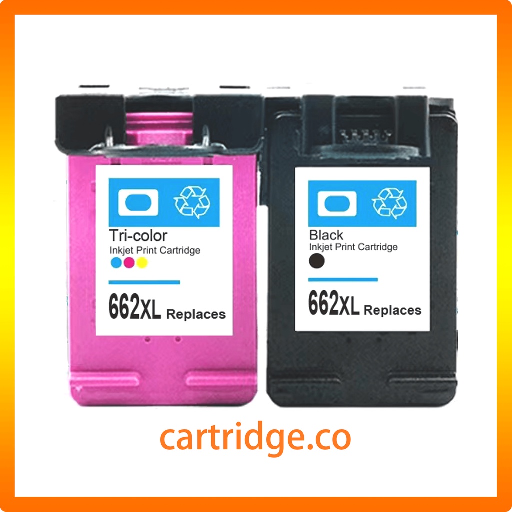 HP 662 ink cartridge Black Tri color for Deskjet 1015 1018 1515 2510 ...