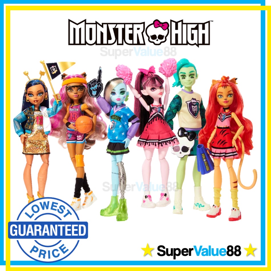 New Official Monster High Ghoul Spirit 6 Pack Fashion Dolls With Draculaura Frankie Stein