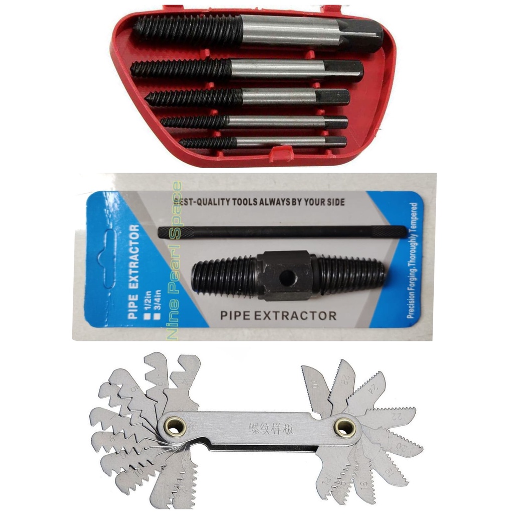 Screw Pitch gauge maldrat Thread Measuring Tool Bolt Mal drat Tab Back ...