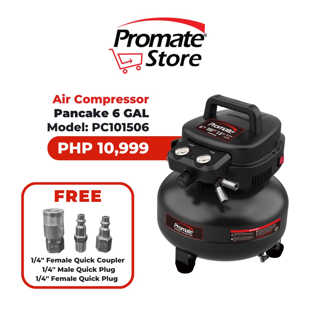 Promate Pancake Air Compressor (FREE: 1/4