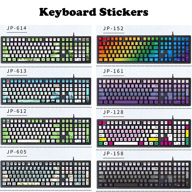 Universal Desktop Computer Keyboard Sticker Simple Button Sticker ...