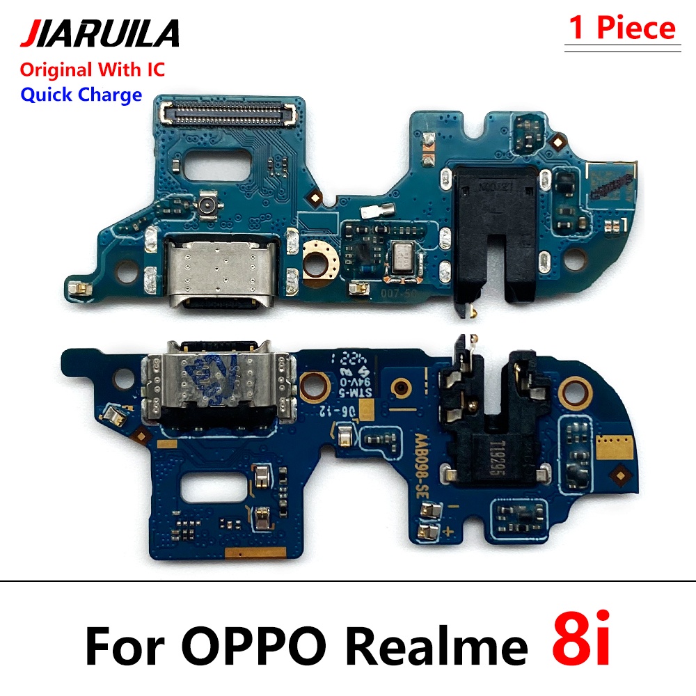 Flex Scheda Di Ricarica + Microfono Compatibile Con OPPO Realme 8i (RMX3151), Connettore USB E Porta Di Carica - 6