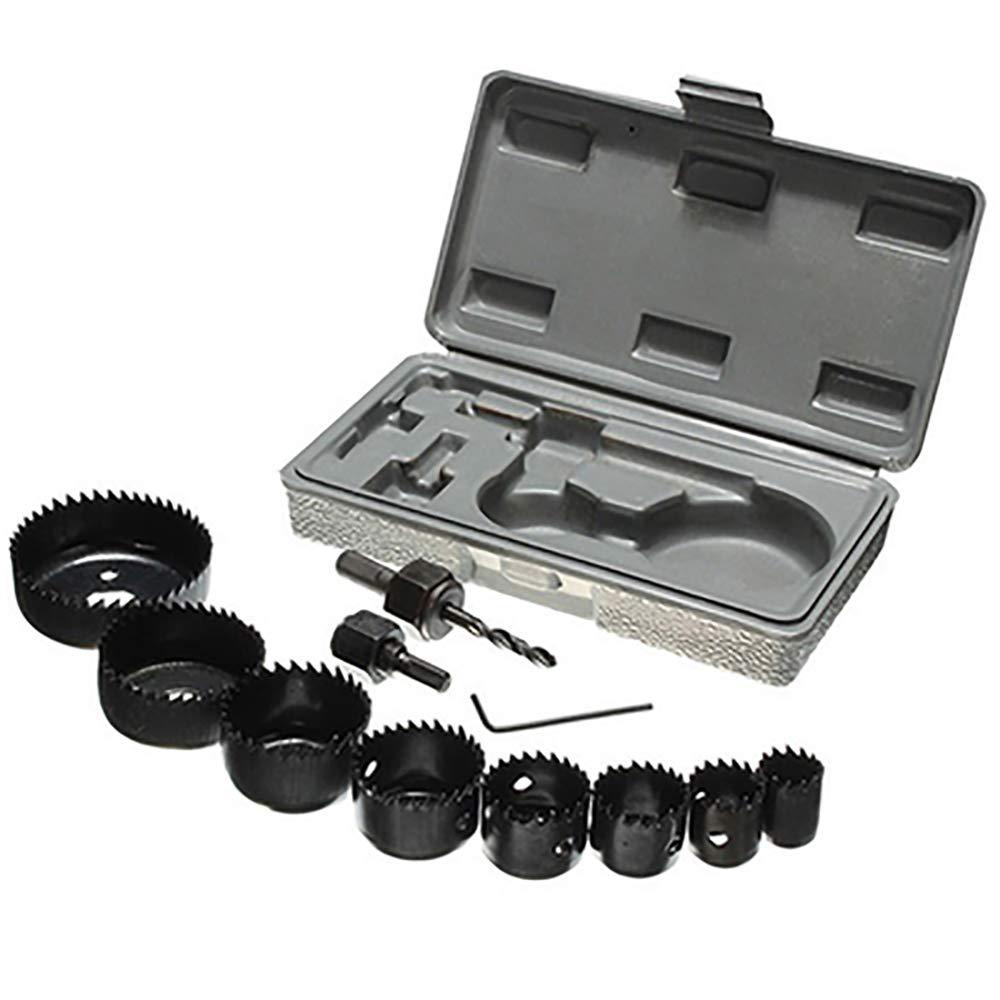 11Pcs Hole Saw Cutting Set Drilling Tool Wood Metal Cutter Mandrels ...