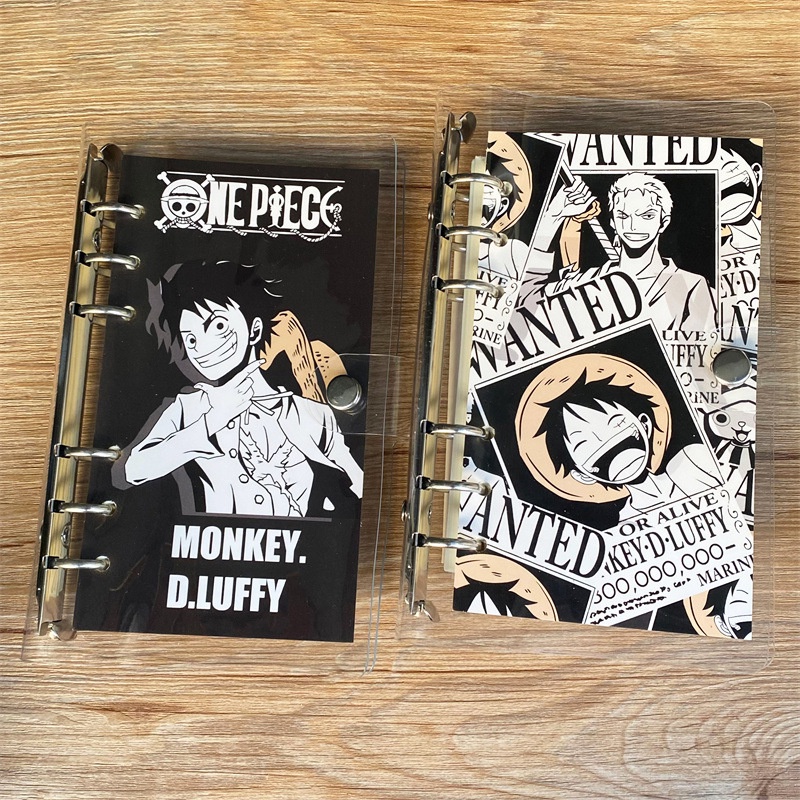 One Piece anime A6 diary notebook Luffy zoro Pikachu removable Manual ...