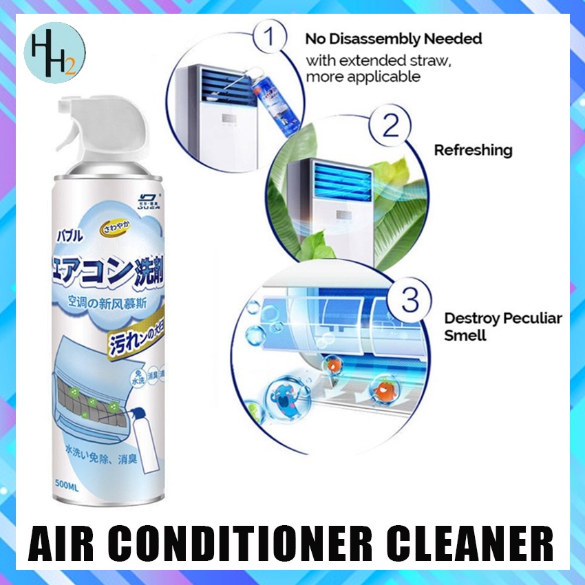 Aircon Cleaner Spray Foam Air Conditional Cleaner Anti Bacterial Anti