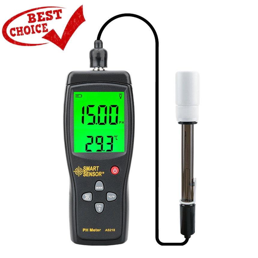 Smart Sensor As218 Digital Ph Meter 0.00 ~ 14.00ph Soil Ph Tester Water 