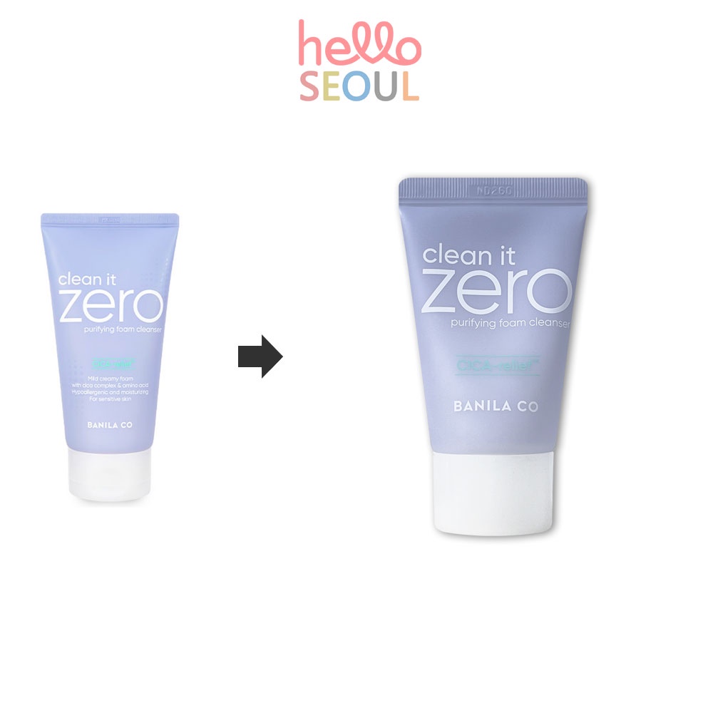 Banila Co Clean It Zero Purifying Foam Cleanser Cica Relief 30ml Sample Shopee Philippines 9132