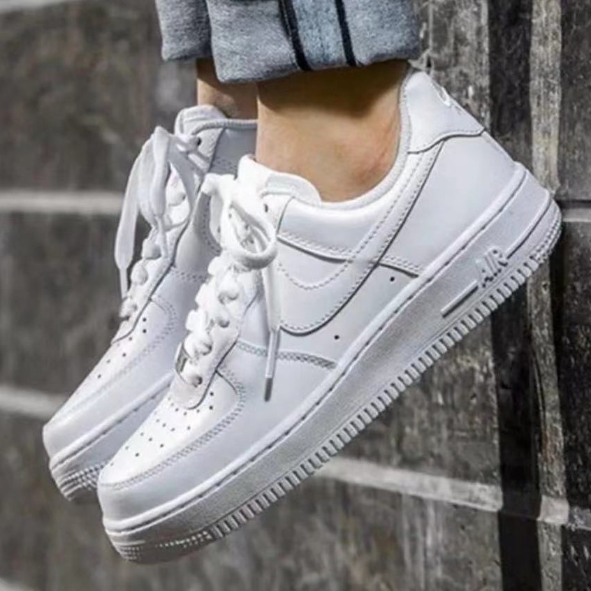 mall pullout shoes HOT NIKE Air Force 1 low cut boys white shoes ...