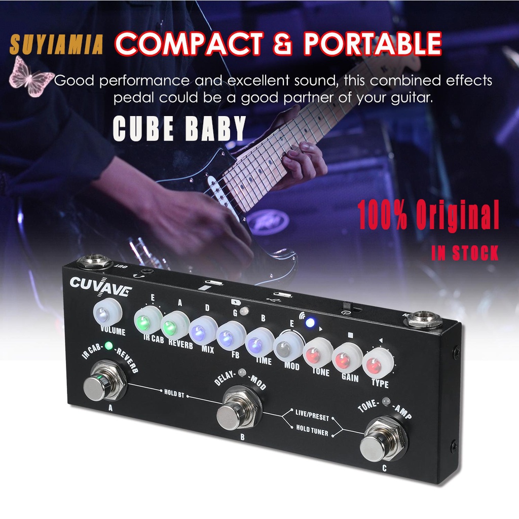 CUVAVE CUBE BABY Guitar MultiEffect Pedal with IR Load 9 AMP Model