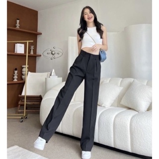 TROUSERS XOXO Highwaist Belt Pants | Shopee Philippines